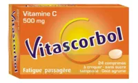 Vitascorbol Sans Sucre Tamponne 500 Mg, Comprimé à Croquer édulcoré Au Sorbitol Et à L'aspartam à BOUILLARGUES